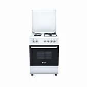 Плита RBN 60х60см 2 газ+2 электро белая FS6222MFZW_газ.духовка