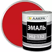 Эмаль Лакра НЦ-132 красный 0,7кг