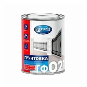 Грунтовка антикоррозионная Lazurit для наружных и внутренних работ 2кг серая ГФ-021/6