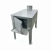 Печь дровяная из оцинкованного листа малая