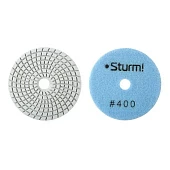 Круг алмазный Sturm! 100мм зернистость Р400, мокрое шлиф. 9012-W100-400