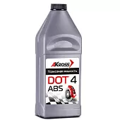 Тормозная жидкость DOT-4 Akross 910мл серебро