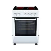 Плита RBN 60х60см 4 конф., стеклокерамика, белая VA6053XXVW