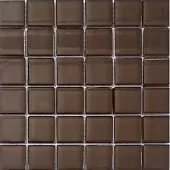 Мозаика Змеевик Моно темно-коричневый глянцевый 23х23 МС 4230