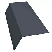 Планка карнизная 120х80 0,45 RAL 7024 мокрый асфальт