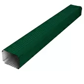 Труба гофрированная 76х102 мм RAL 6005 зеленый мох (1м)