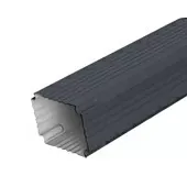 Труба гофрированная 76х102 мм RAL 7024 мокрый асфальт (3м)