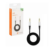 Кабель AUX 3.5 MM JACK 3.5мм JACK 0.6м черный Airline