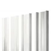 Штакетник М-образный А с прямым резом 0,5 Satin RAL 9003 сигнальный белый (2 м)