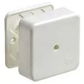 Коробка КМ41212-01 распаячная для о/п 75х75х20 мм белая (6 клемм 6мм2) IEK