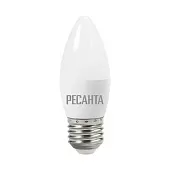 Лампа светодиодная 6W 230В 4K E27 (свеча) Ресанта
