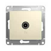 Механизм розетки TV коннектор 1-м СП Glossa 1Db бежевый SE
