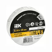 Изолента ПВХ 0.18х19мм белая 20м IEK