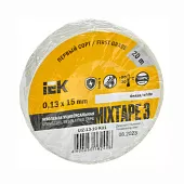 Изолента 0,13х15мм Mixtape 3 белая 20м IEK