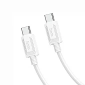 Кабель Hoco X73, Type-C - Type-C, 60 Вт, 3 А, 1 м, белый