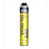 Клей-пена для теплоизоляции пистолетная Tytan Professional Styro 753 всесезонная 750мл