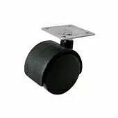 Колёсная опора d=40, без стопора, площадка 38х38