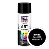 Краска аэрозольная акриловая матовая Tytan Ral 9005 черный 400мл 93885/12