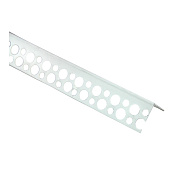 Угол под штукатурку перфорированный 23х23х2500мм белый