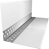 Уголок перфорированный ПВХ с сеткой 100х150х2500мм