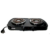 Плита настольная эл. 2-конф. спиральная черная МЕЧТА 212Т