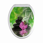 Крышка унитаза Декор Орхидея