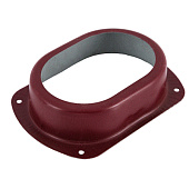 Приемник воды прямоугольный  RAL 3005 красное вино