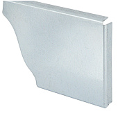 Заглушка желоба правая  130мм  цинк