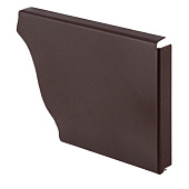 Заглушка желоба правая  130мм  RAL 8017 шоколад