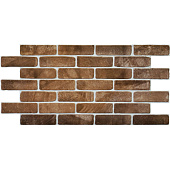 Панель ПВХ кирпич старый коричневый 1025х495мм