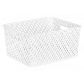 Корзина Плетенка 350х290х175мм, белая