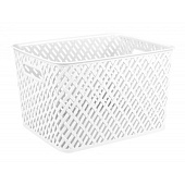 Корзина Плетенка 350х290х225мм, белая