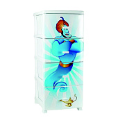 Комод Декор Аладдин 4 секции белый