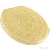 Крышка унитаза Декор Ажур слоновая кость