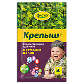 Удобрение сухое Фаско Крепыш  органоминеральное для рассады водорастворимое с гуматом калия 50гр