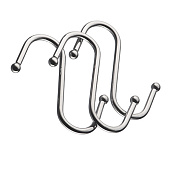 Комплект крючков больших из 3 шт, хром