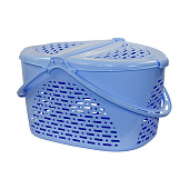 Корзина для пикника 390х290х230мм голубой