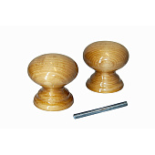 Ручка-кнопка Йо Карельская береза