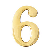 Цифра дверная Apecs DN-01-6-Z-G