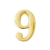 Цифра дверная Apecs DN-01-9-Z-G