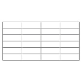 Панель ПВХ плитка белая черный шов 957х482мм