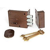 Замок накладной БИФ-0026-1х3-ЛК