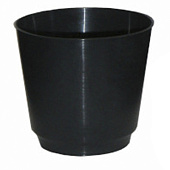Горшок д/рассады пласт 0,6 л круглый черный