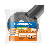 Уплотнитель самоклеящийся промышленный 14х12мм 10м черный
