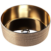 Раковина GR-5010GG 355х355х115мм золотая