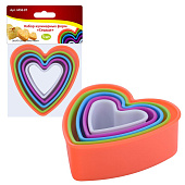 Набор кулинарных форм Сердце 5шт