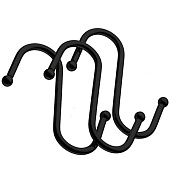 Комплект крючков больших из 3 шт, черный матовый