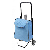 Сумка хозяйственная на колёсах,  джинс синий СХ1С/СД