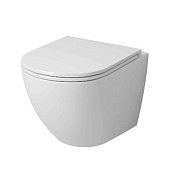 Унитаз Vista NG-9301 495х365х375мм подвесной безободковый с тонкой крышкой