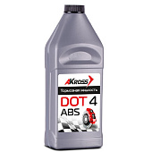 Тормозная жидкость DOT-4 Akross 910мл серебро